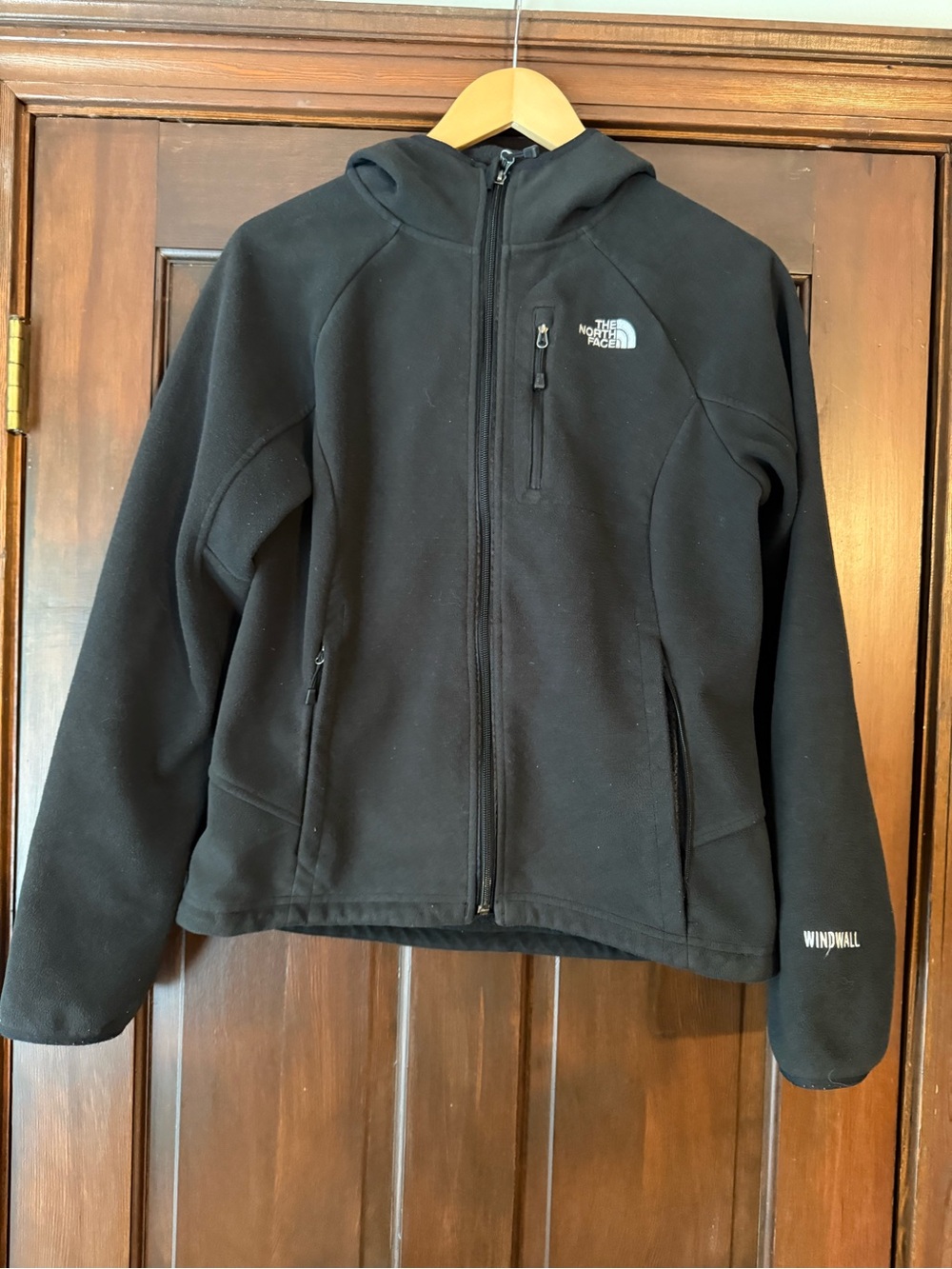 The North Face Black WindWall Hooded Full-Zip Jacket
